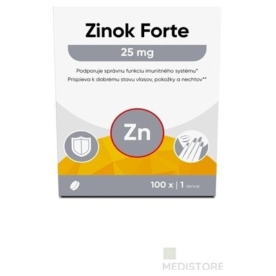 Livsane Zinok forte 25 mg 100 tabliet