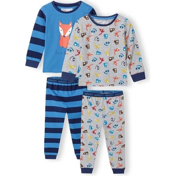 Minoti Pyžamo chlapecké 2pack Minoti modrá
