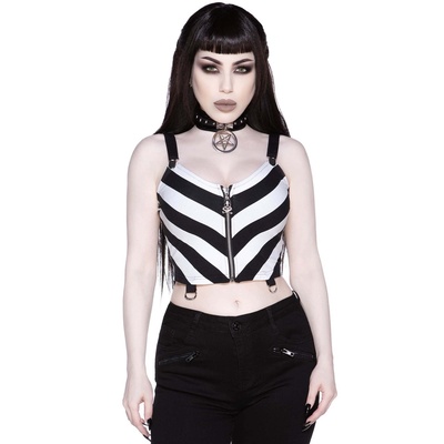 KILLSTAR Дамски потник (топ) KILLSTAR - Stripe O Negative - РАЙЕ - KSRA003424