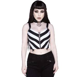 KILLSTAR Дамски потник (топ) KILLSTAR - Stripe O Negative - РАЙЕ - KSRA003424