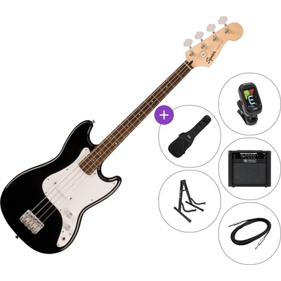 Squier Sonic Bronco Bass LRL SET 2 Black Електрическа бас китара