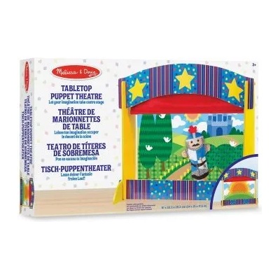 Melissa & Doug - Дървен настолен куклен театър (12536)