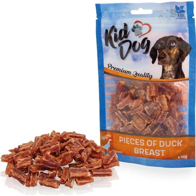 KIDDOG kačacie prsia kúsky 80 g