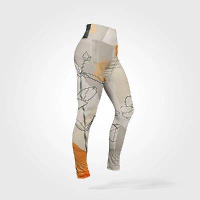 Takoy Střihový panel 46 legíny Slim fit abstrakt 4 plavkovina-NS-16092
