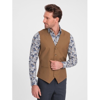 Ombre Clothing Кафява мъжка жилетка за костюм Ombre Clothing Ombre Clothing | Kafyav | МЪЖЕ | L