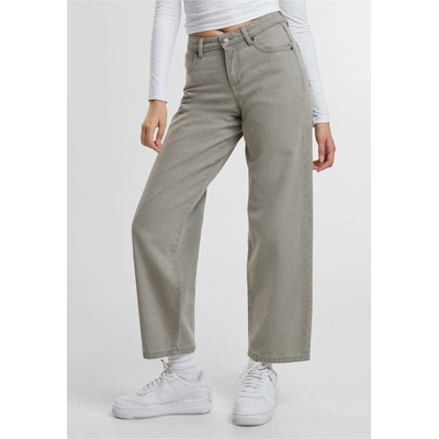 Urban Classics dámské džíny s vyšším pasem 90´s šedé
