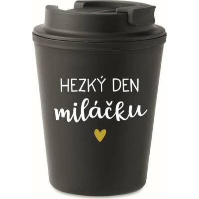 Giftela HEZKÝ DEN MILÁČKU černý termohrnek 300 ml