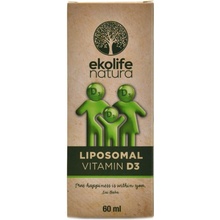 Ekolife Natura Lipozomální Vitamín D3 kvapky 60 ml