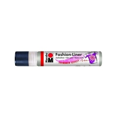 Marabu kontúra na textil trblietavá strieborná 25 ml
