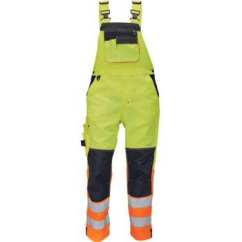 Cerva KNOXFIELD HI VIS Reflexné Nohavice s trakmi žltá oranžová