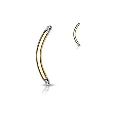 Šperky4U piercing cená náhradní tyčka zahnutá ND018GD1208