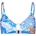 Seafolly Дамско бикини горнище Seafolly Women's Eden Ring Front Bralette Bikini top - Azure - размер 32 (EU) (150-3719-0111)