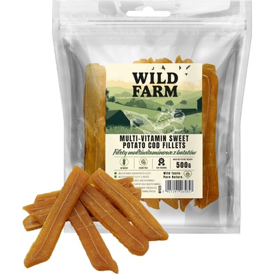 WILD FARM мултивитаминни филета от сладки картофи 500 г лакомство за кучета