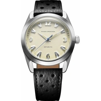 Nivada Grenchen Antarctic Eggshell Beige Luminova Black Racing Strap