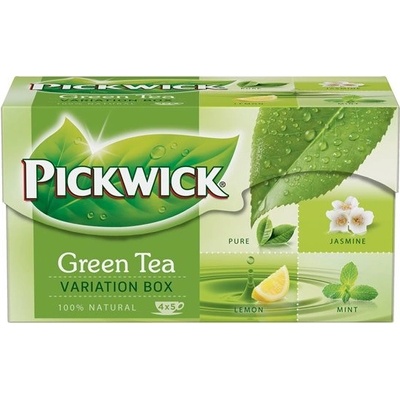 PICKWICK zelený čaj Variácie citrón jazmín earl grey mäta 20 x 2 g