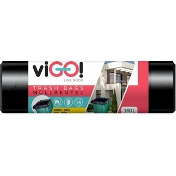 Vigo pytle LDPE černé 160 l 28µm 10ks