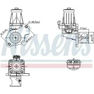 NISSENS AGR ventil NIS 98401