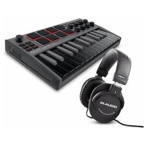 AKAI MPK Mini MK3 Schwartz und M-Audio HDH40