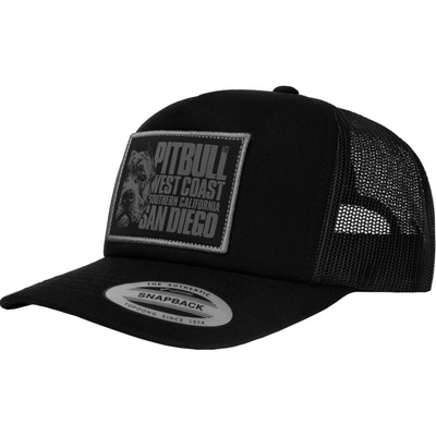 PitBull West Coast mesh snapback BLOOD DOG CAMO TRUCKER černá