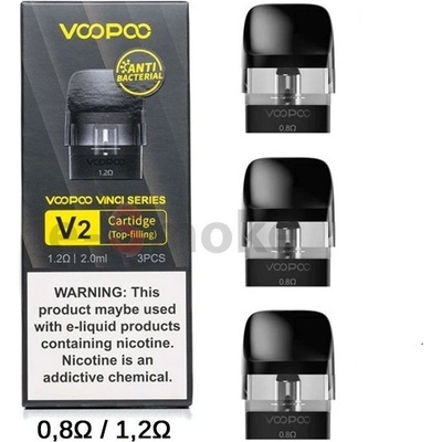 Voopoo Vinci V2 POD náhradný cartridge 3-Pack 1,2ohm