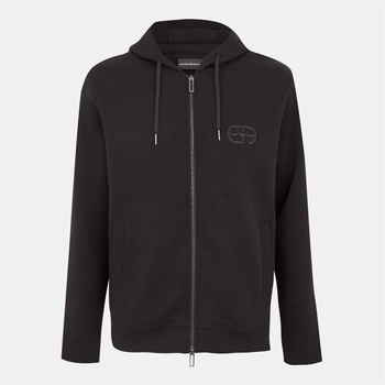 Giorgio Armani Суичър EMPORIO ARMANI Men's Zip Hoodie - Black Beauty