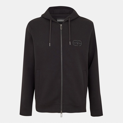 Giorgio Armani Суичър EMPORIO ARMANI Men's Zip Hoodie - Black Beauty