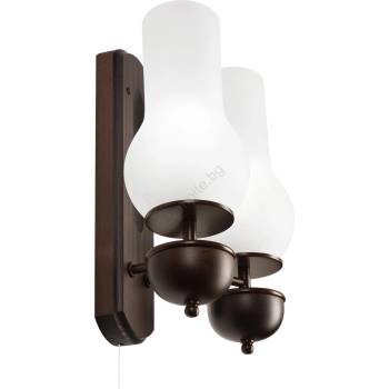 Brilagi - LED Аплик COTTAGE 2xE14/40W/230V бук/бял (BG1506B)