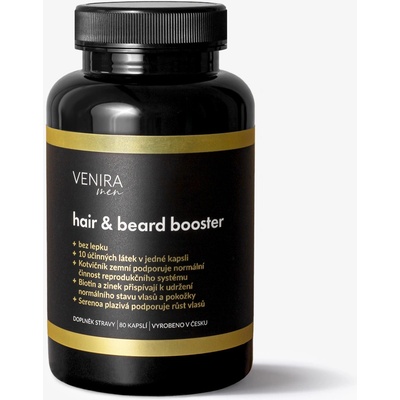 Venira Hair & Beard Booster pre mužov 80 kapslí