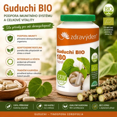 Zdravý den Guduchi BIO 180 kapslí