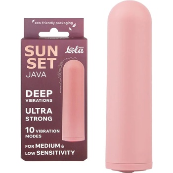 Вибриращ куршум, презареждаем и мощен, 7, 8см. - Java Sunset Pink (9705-02LOLA)