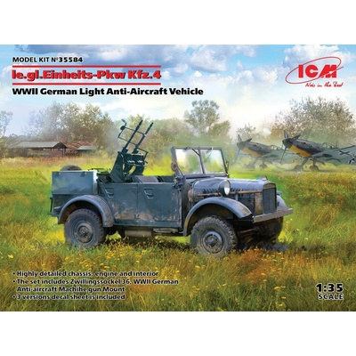 ICM le.gl.Einheitz-Pkw Kfz.4 Light AA Vehicle 35584 1:35