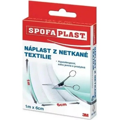 3M SPOFAPLAST Náplasť extra jemná z netkanej textílie 6 cm x 1 m 1 ks