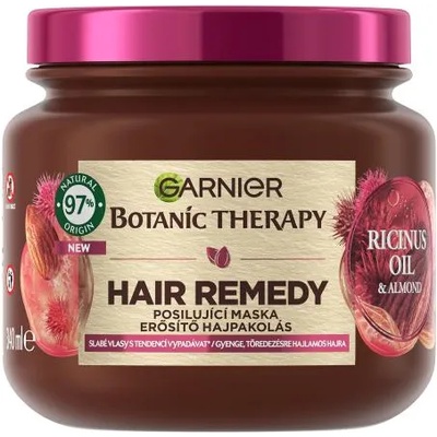 Botanic Therapy Ricinus Oil & Almond Hair Remedy подхранваща маска за слаба коса със склонност към косопад 340 ml за жени