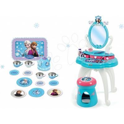 Smoby detský kozmetický stolík a plechová súprava na čaj Frozen 320214 4