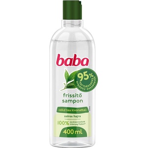 Baba Шампоан Baba с екстракт от зелен чай за мазна коса 400ml + Подарък Работна книжка Baba 'Pancsimesék' - на унгарски език (Baba Pancsimesék Foglalkozató füzet) (8710447462775)