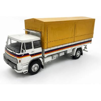 Premium ClassiXXs LIAZ 100.05 valník s plachtou Bílá/Žlutá 1:43