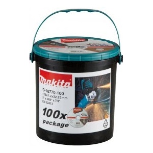 Makita Диск за рязане от неръждаема стомана MAKITA 125x1.2x22.23 мм, 100 бр. D-18770-100 (D-18770-100)