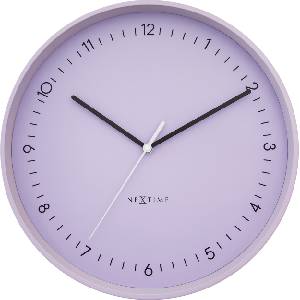 NeXtime Стенен часовник Berlin L лавандулов (3543LA)