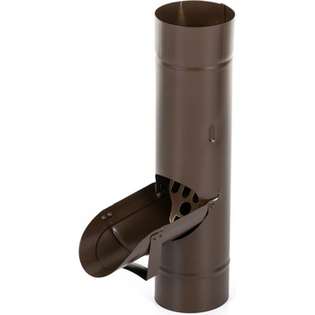 Evromat Chrlič pre odkvapový zvod 100 mm pozink lak RAL 8017 hnedý