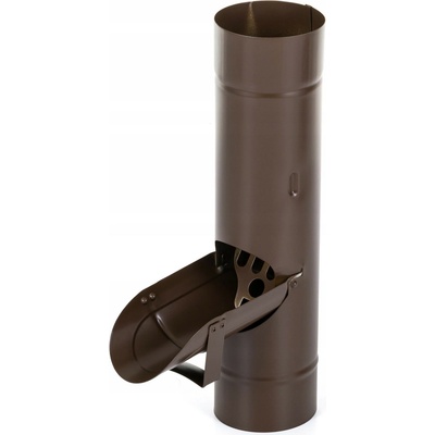 Evromat Chrlič pre odkvapový zvod 100 mm pozink lak RAL 8017 hnedý