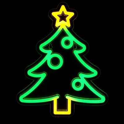 DPM NEO022 - Декоративна неонова LED лампа "Коледна елха", 280x225 мм (NEO022)