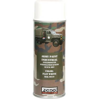 FOSCO Barva ARMY ve spreji 400ml RAL 9010 BÍLÁ