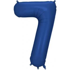 Party Deco Фолиев Балон - Цифра, 86 см, Тъмносин - 7 (fb1s-7-074)