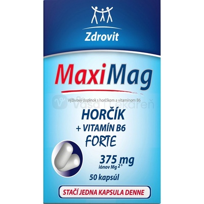 Zdrovit MaxiMag Hořčík 375mg + B6 50 tabliet
