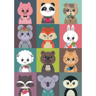 Yazz - Puzzle Funny Animals - 1 000 piese