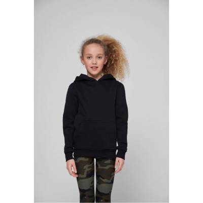 Build Your Brand Detská mikina s kapucňou BY117 Black