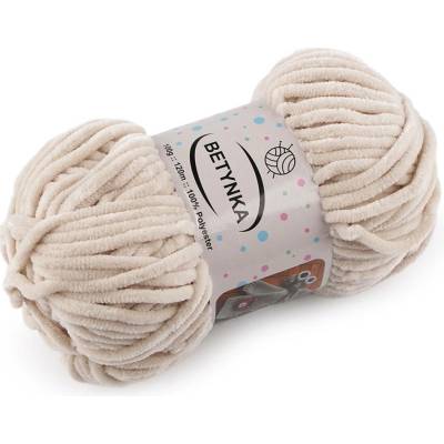 Pletací žinylková příze Betynka 100 g Varianta: 3 (342) béžová světlá, Balení: 1 ks 59481/152966/275079