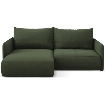 makamii Зелен разтегателен ъглов диван с място за съхранение (ляв ъгъл) Nanea - Makamii (NANEA_LCF_S_24_P1_C2)