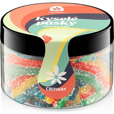 CBD WAY Kyselé pásky 250 mg 100 g