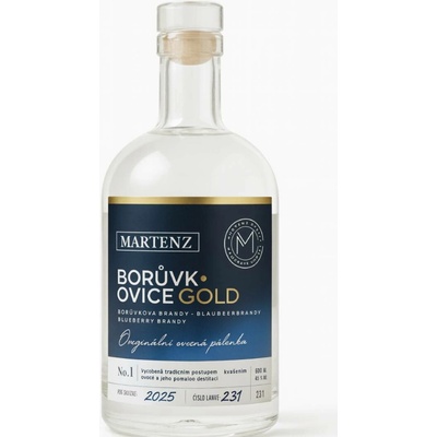 Martenz Borůvkovice GOLD 45% 0,5 l (holá láhev)